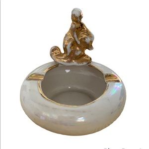 Vintage boy on a rocking chair ash tray